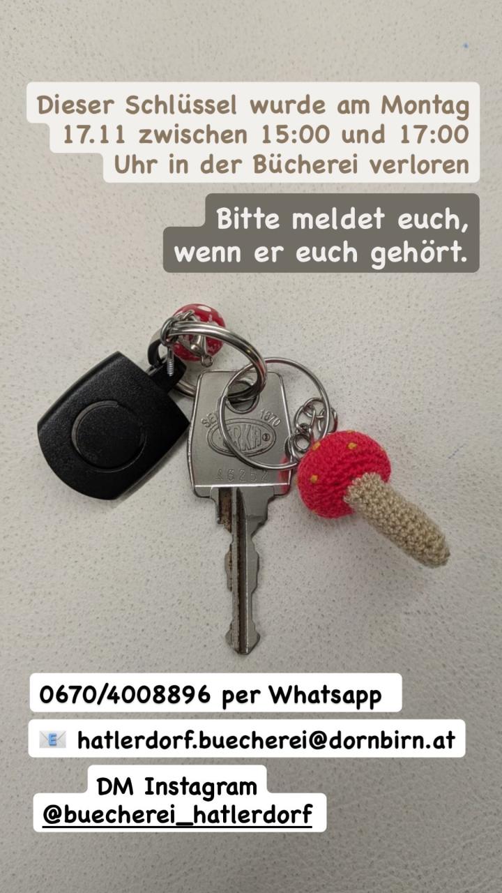 Foto des verlorenen Schlüssels