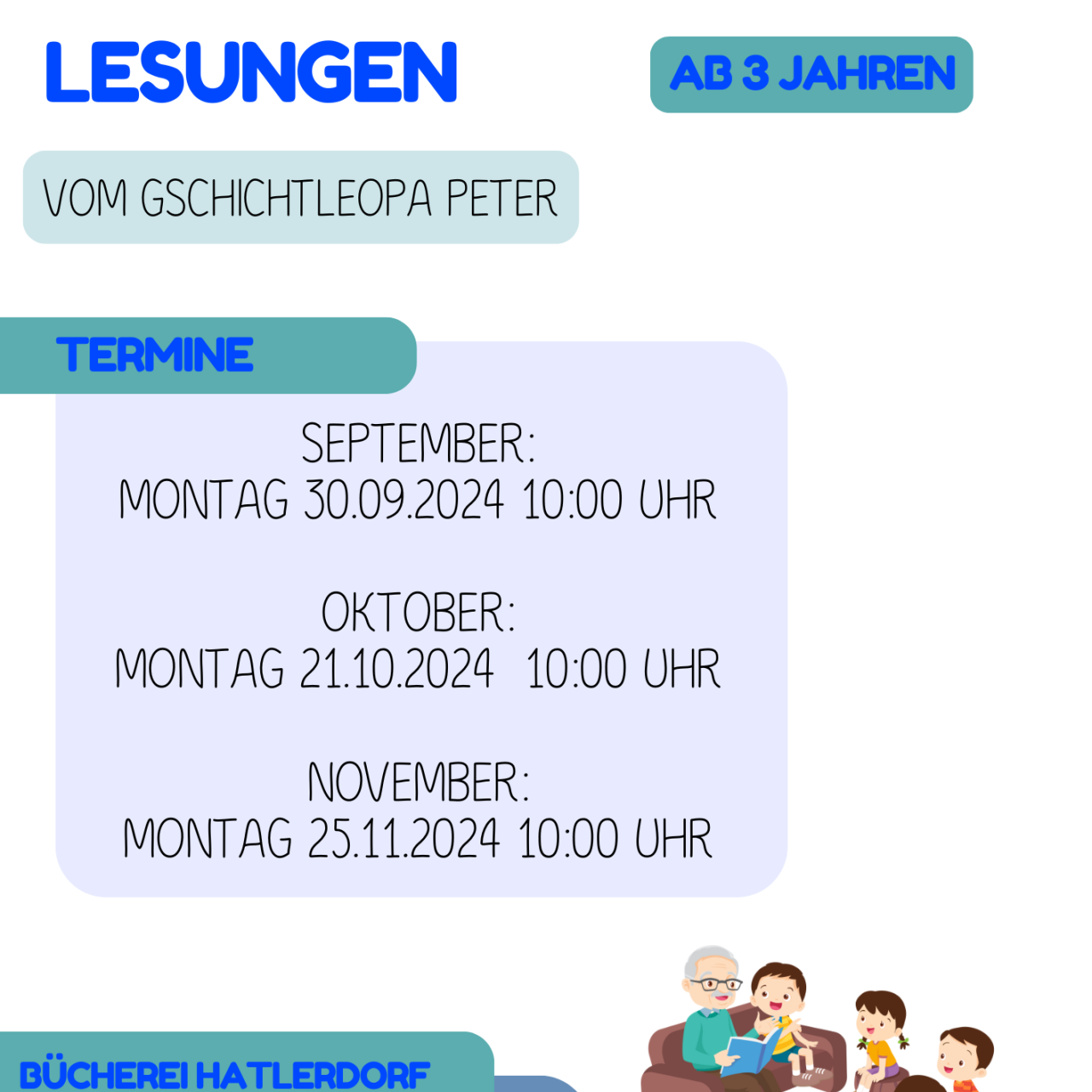 Lesung Kinder Flyer