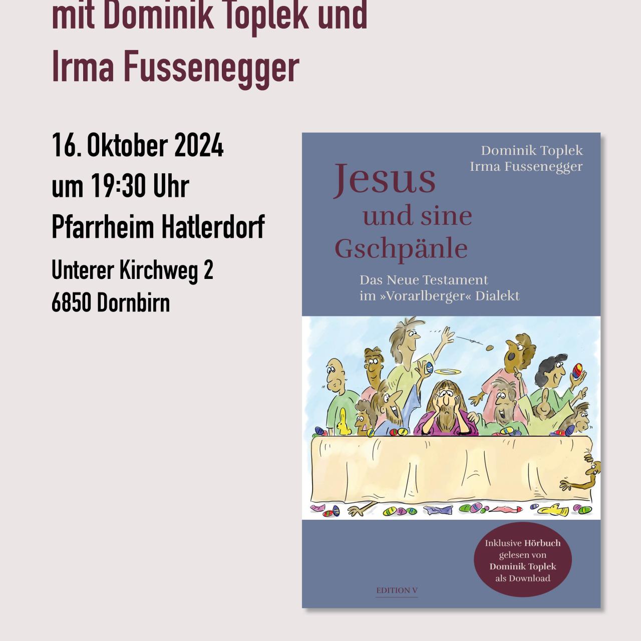 Plakat Buchpräsentation